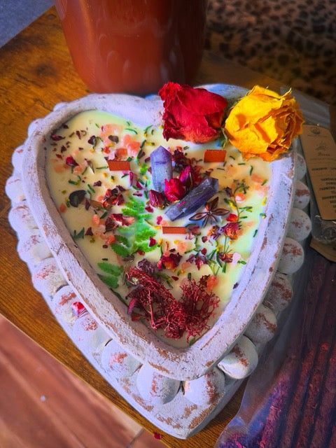 Dough Bowl Candles - Corazón