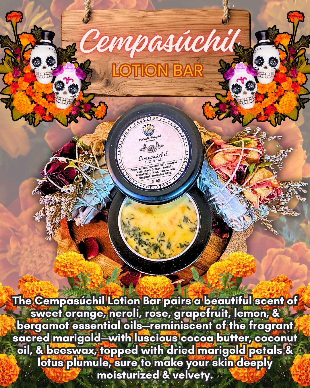 Cempasúchil Lotion Bar