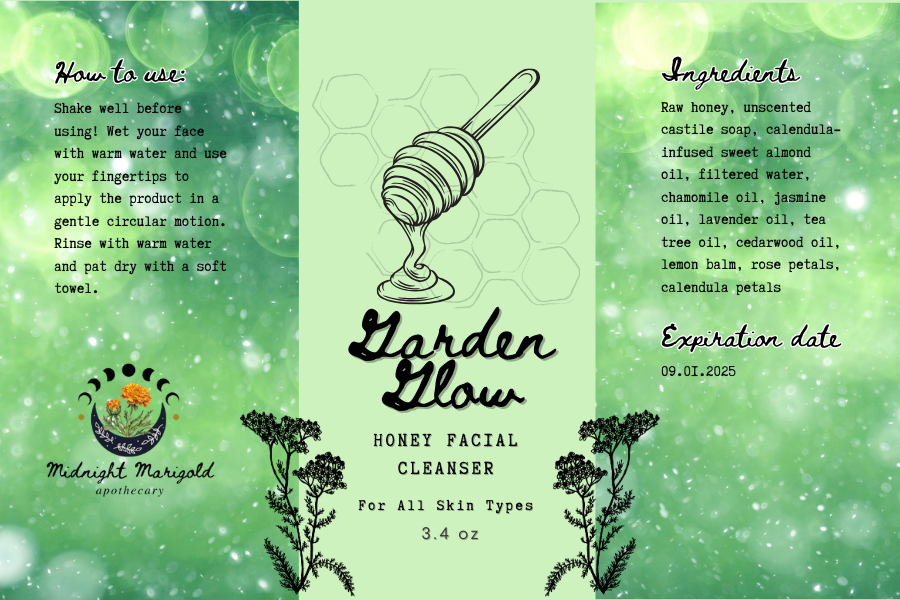 Garden Glow Honey Facial Cleanser