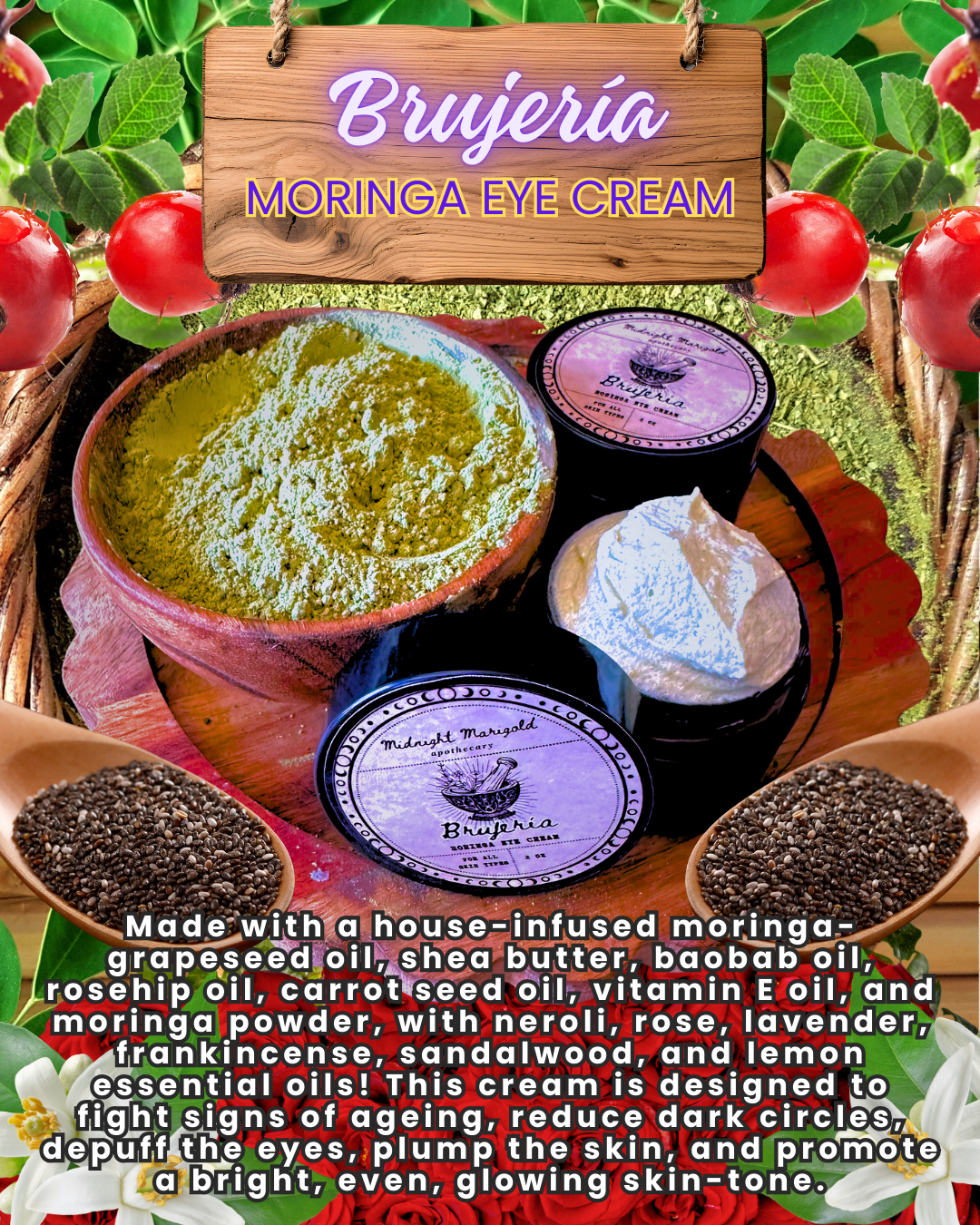 BrujerÍa Moringa Eye Cream