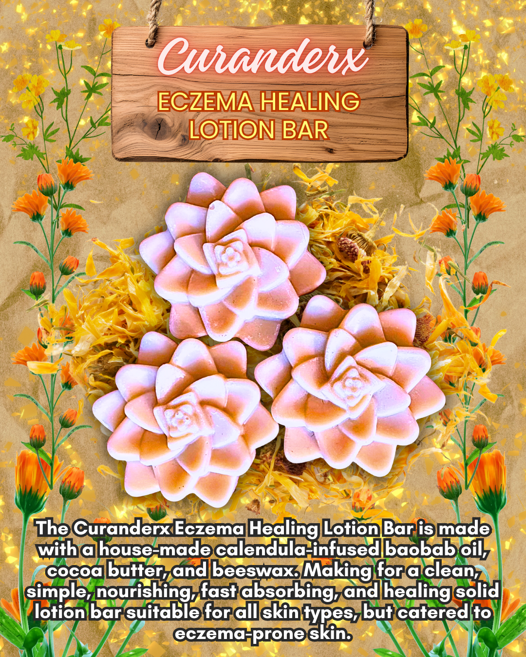 Curanderx Eczema Healing Lotion Bar