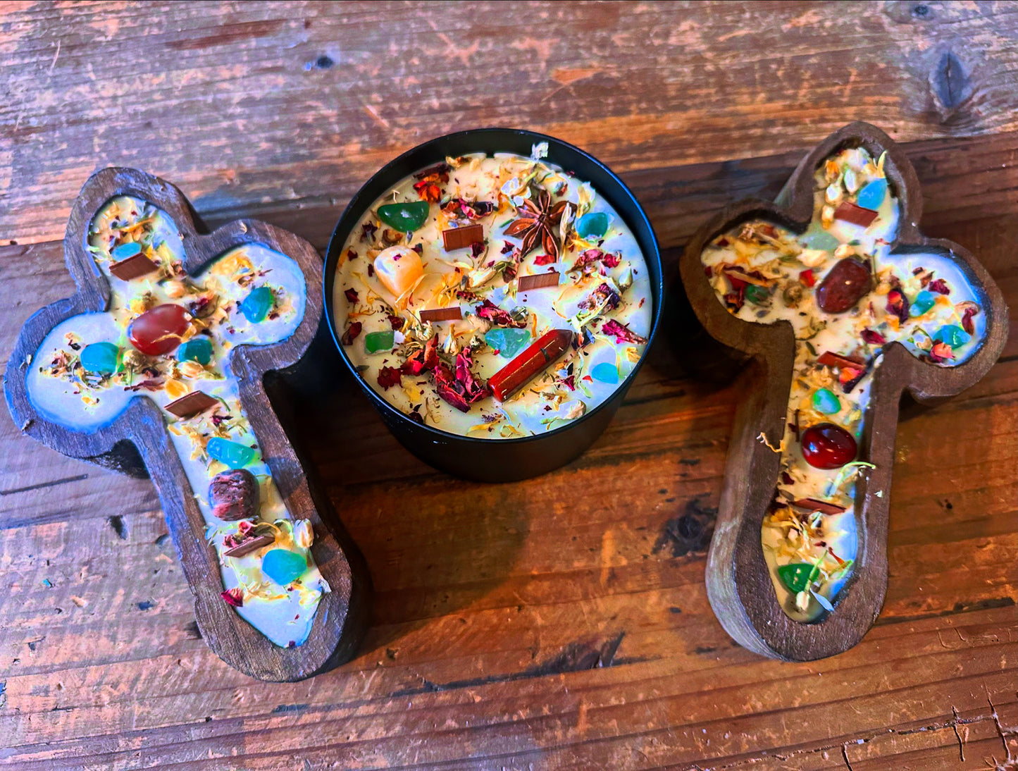 Dough Bowl Candles - Cross