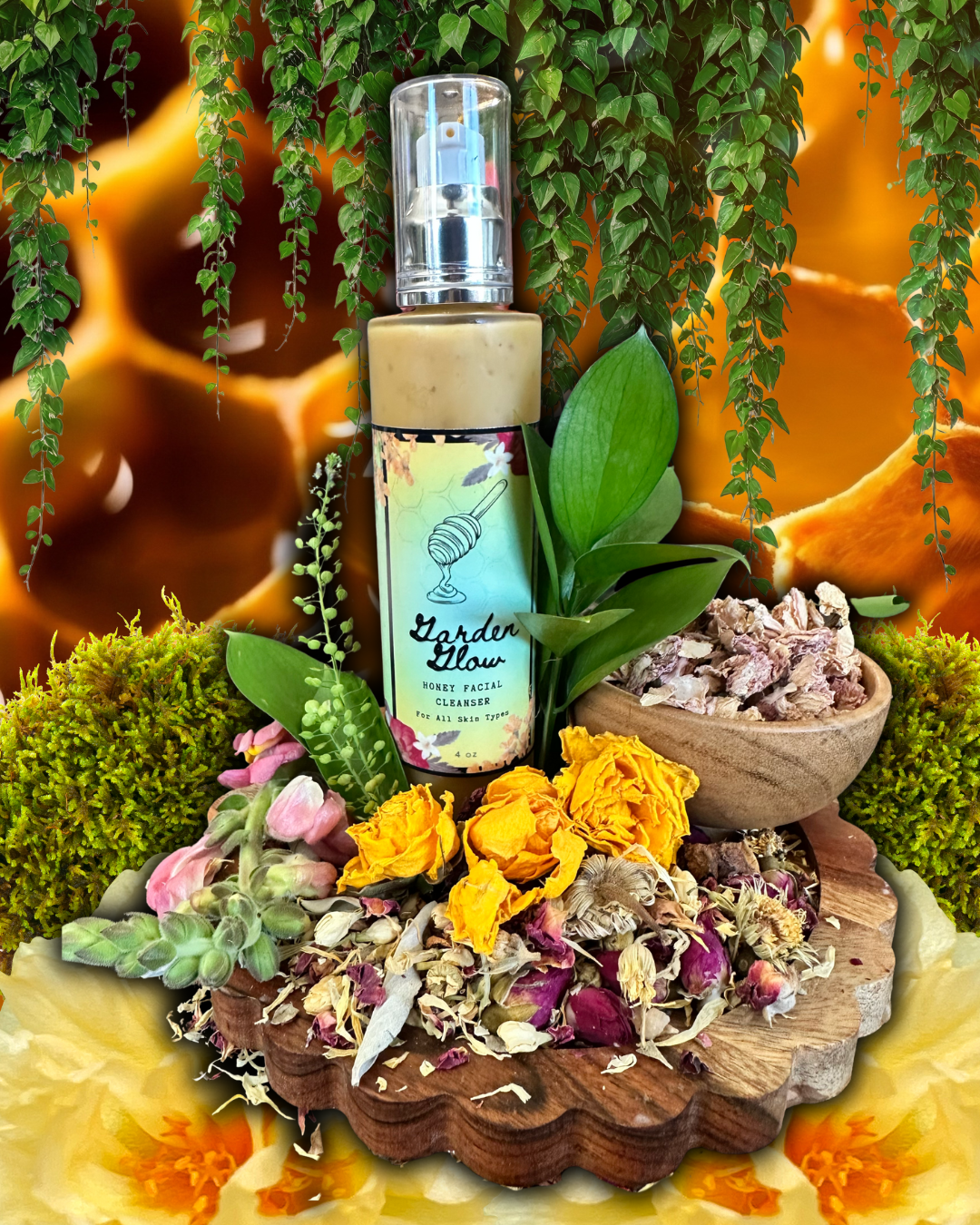 Garden Glow Honey Facial Cleanser