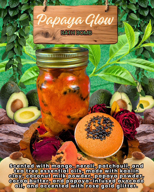 Papaya Glow Bath Bomb
