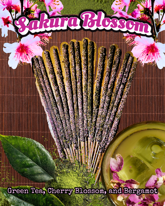 Sakura Blossom Hand-Rolled Intention-Setting Incense